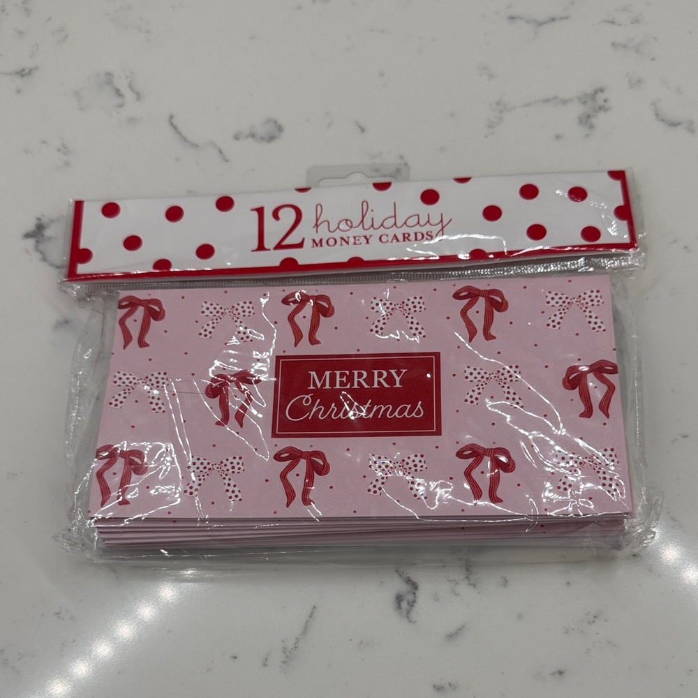 12 money cards with envelops